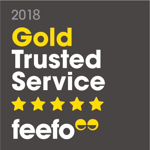 Feefo Gold badge 2018