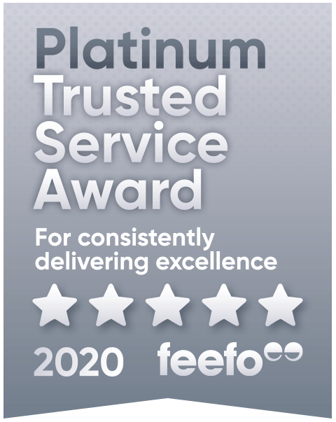 Feefo Platinum badge 2020